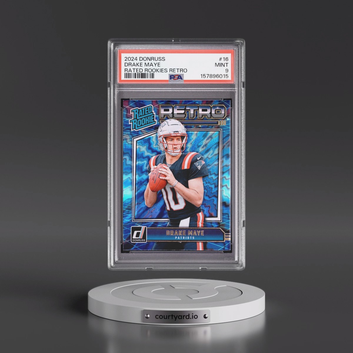 2024 Panini Donruss Rated Rookies Retro #16 Drake Maye (PSA 9 MINT)