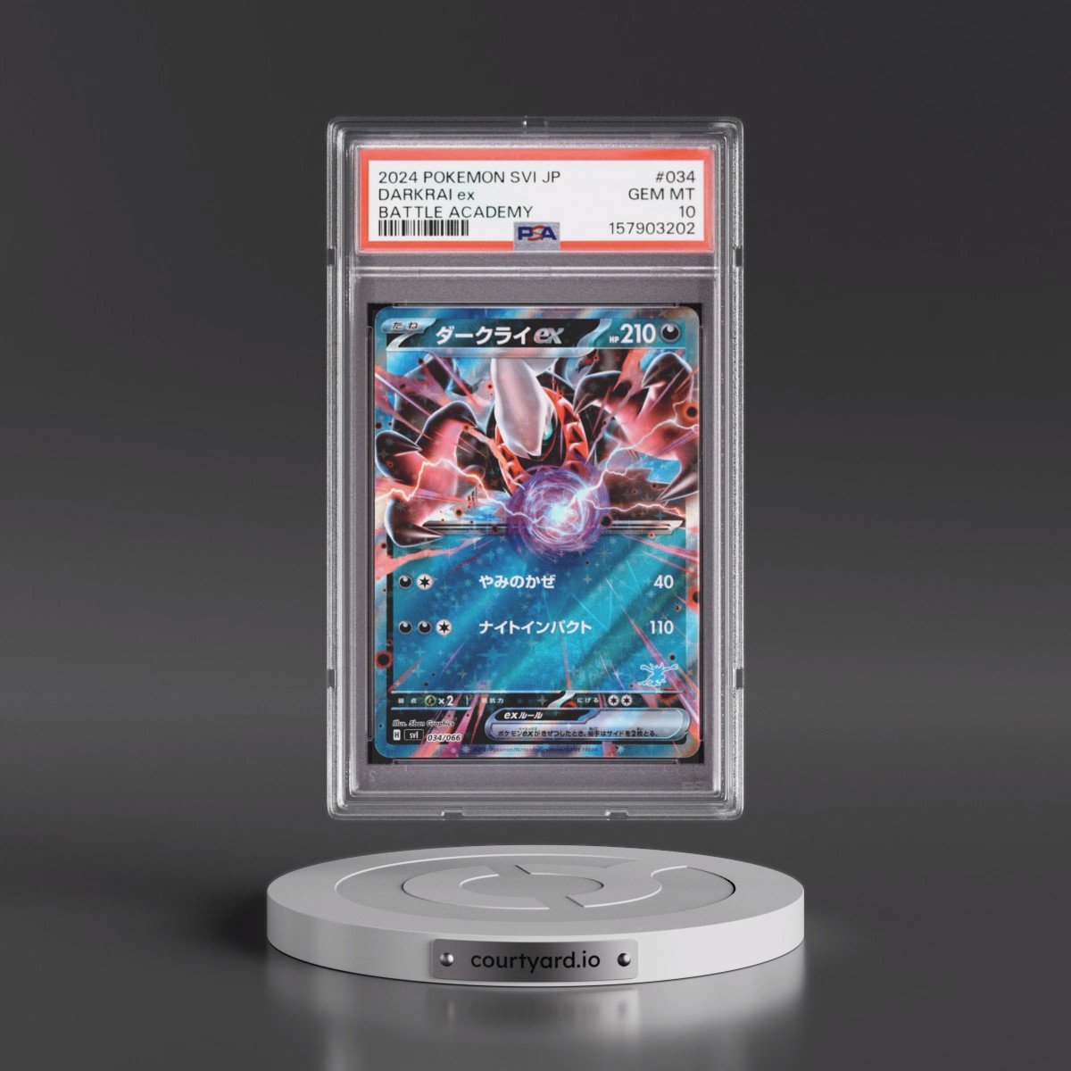 2024 Pokémon Svi-Battle Academy #034 Darkrai EX - Holo (PSA 10 GEM MINT)