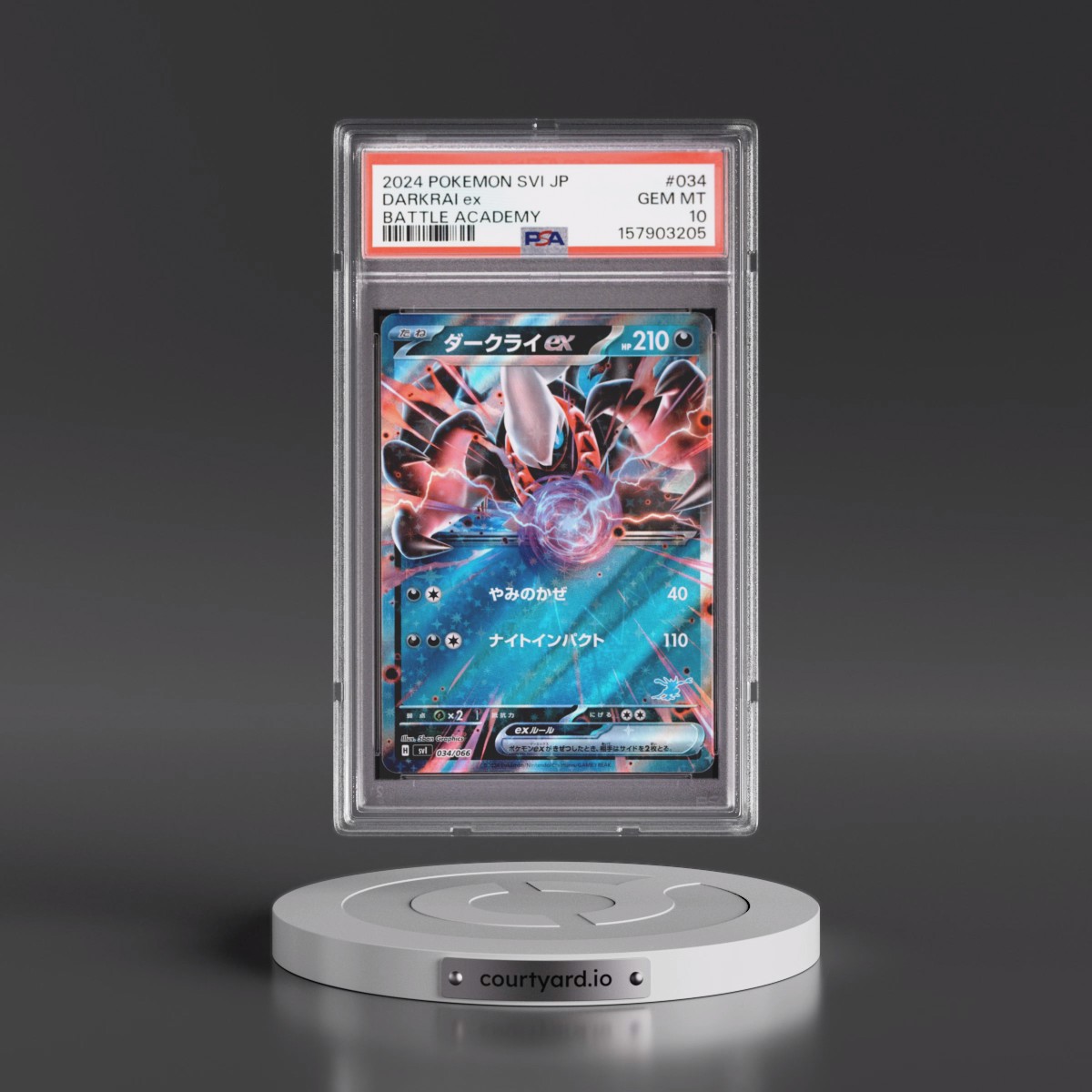 2024 Pokémon Svi-Battle Academy #034 Darkrai EX - Holo (PSA 10 GEM MINT)