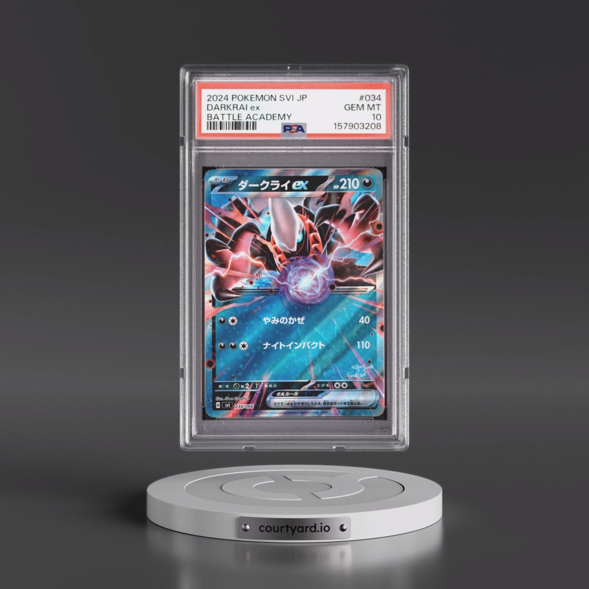 2024 Pokémon Svi-Battle Academy #034 Darkrai EX - Holo (PSA 10 GEM MINT)