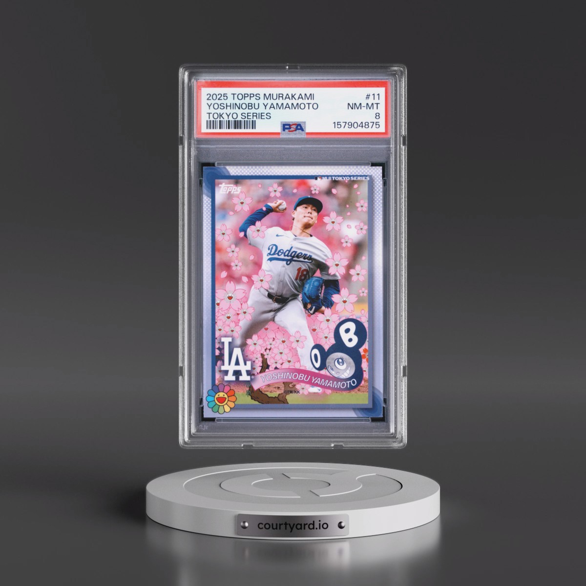 2025 Topps Takashi Murakami + MLB World Tour Tokyo Series #11 Yoshinobu Yamamoto (PSA 8 NM-MT)