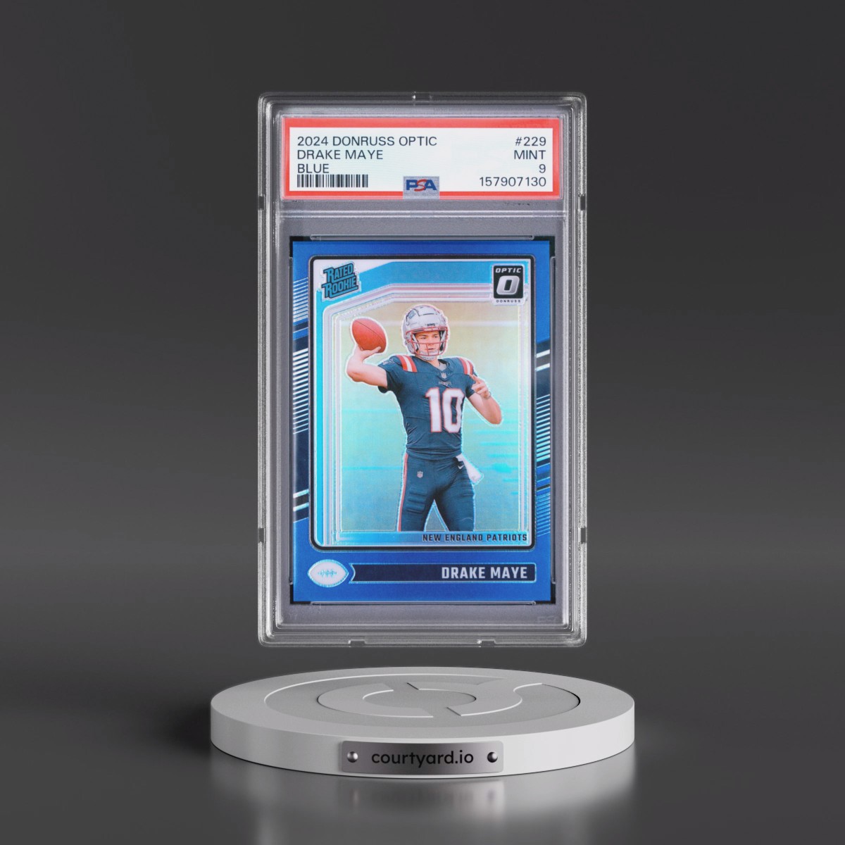 2024 Panini Donruss Optic Drake Maye - Blue #229 PSA 9