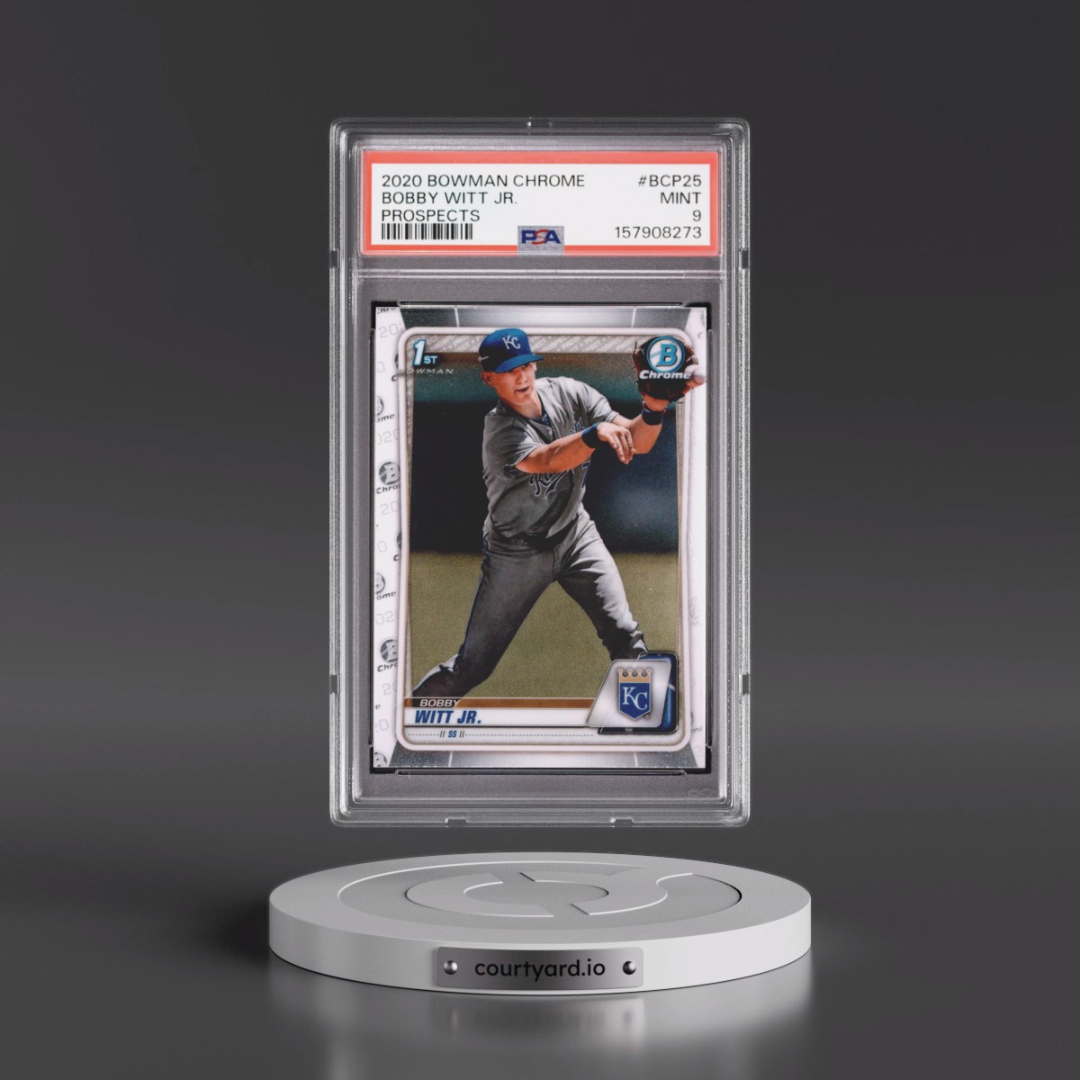 2020 Bowman Chrome Prospects #BCP25 Bobby Witt Jr. (PSA 9 MINT)