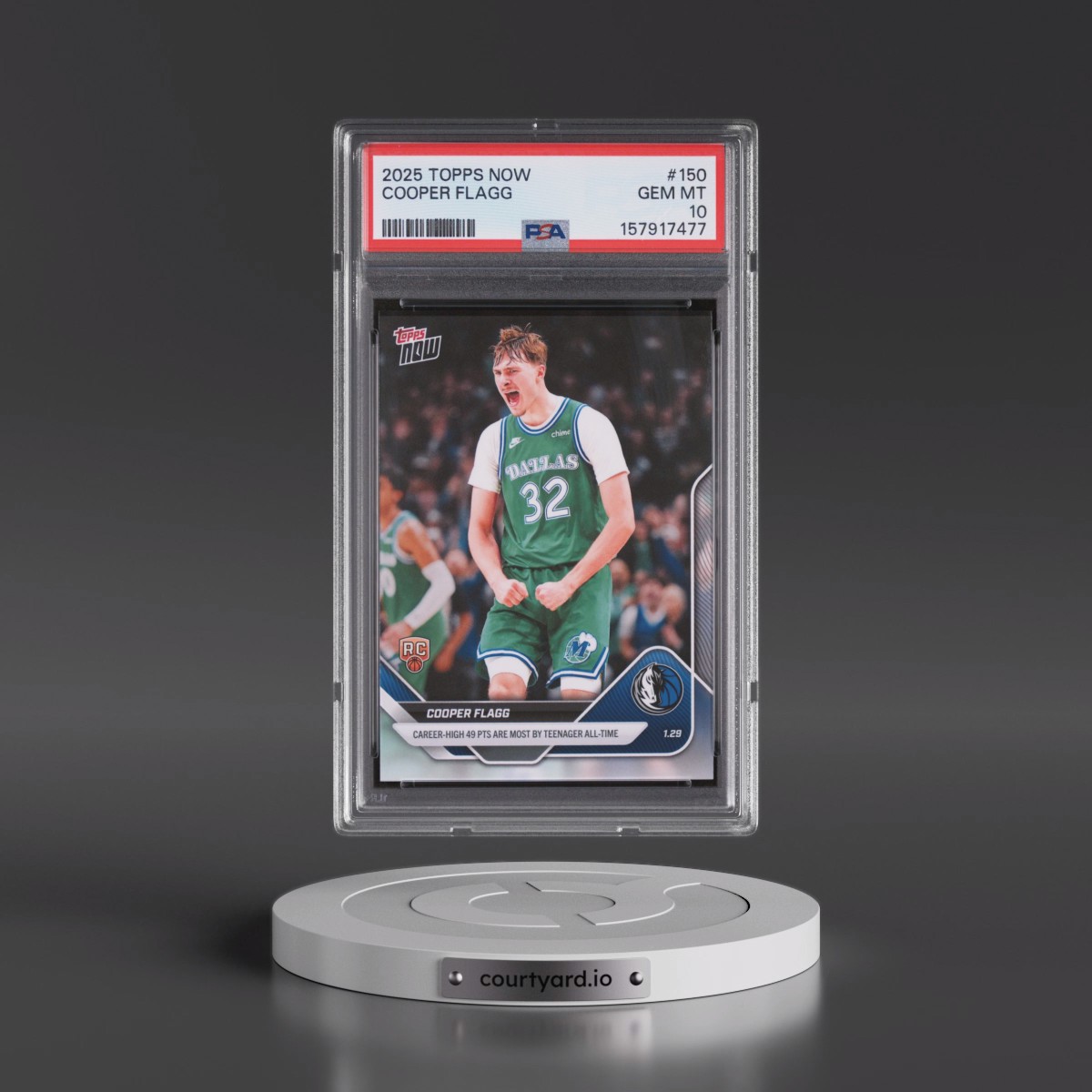 2025 Topps Now #150 Cooper Flagg (PSA 10 GEM MINT)