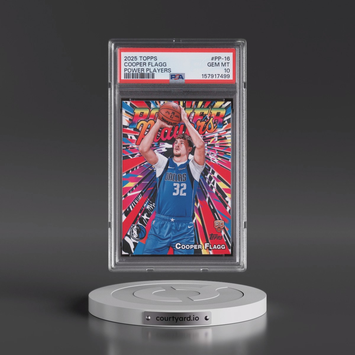 2025 Topps Power Players #PP-16 Cooper Flagg (PSA 10 GEM MINT)