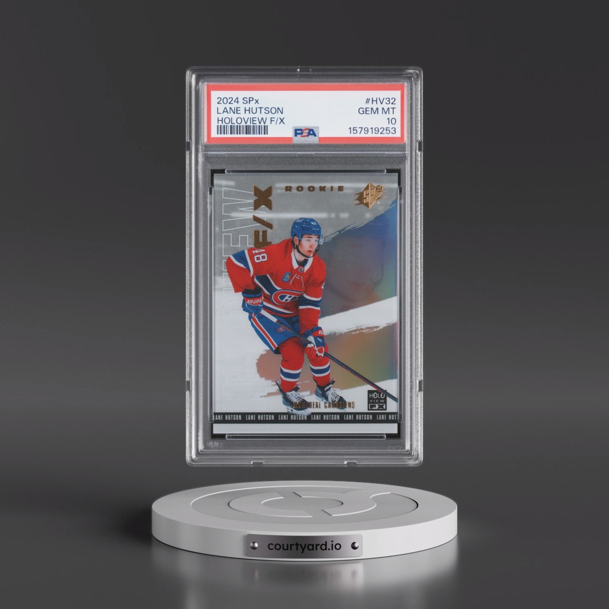 2024 SPx Holoview F/X #HV32 Lane Hutson (PSA 10 GEM MINT)