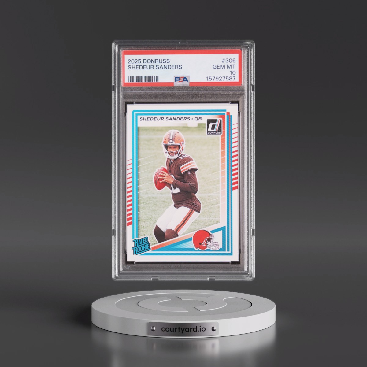 2025 Panini Donruss #306 Shedeur Sanders (PSA 10 GEM MINT)