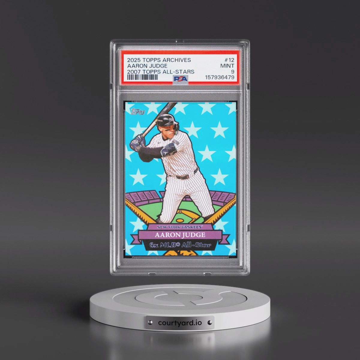 2025 Topps Archives 2007 Topps All Stars #12 Aaron Judge (PSA 9 MINT)