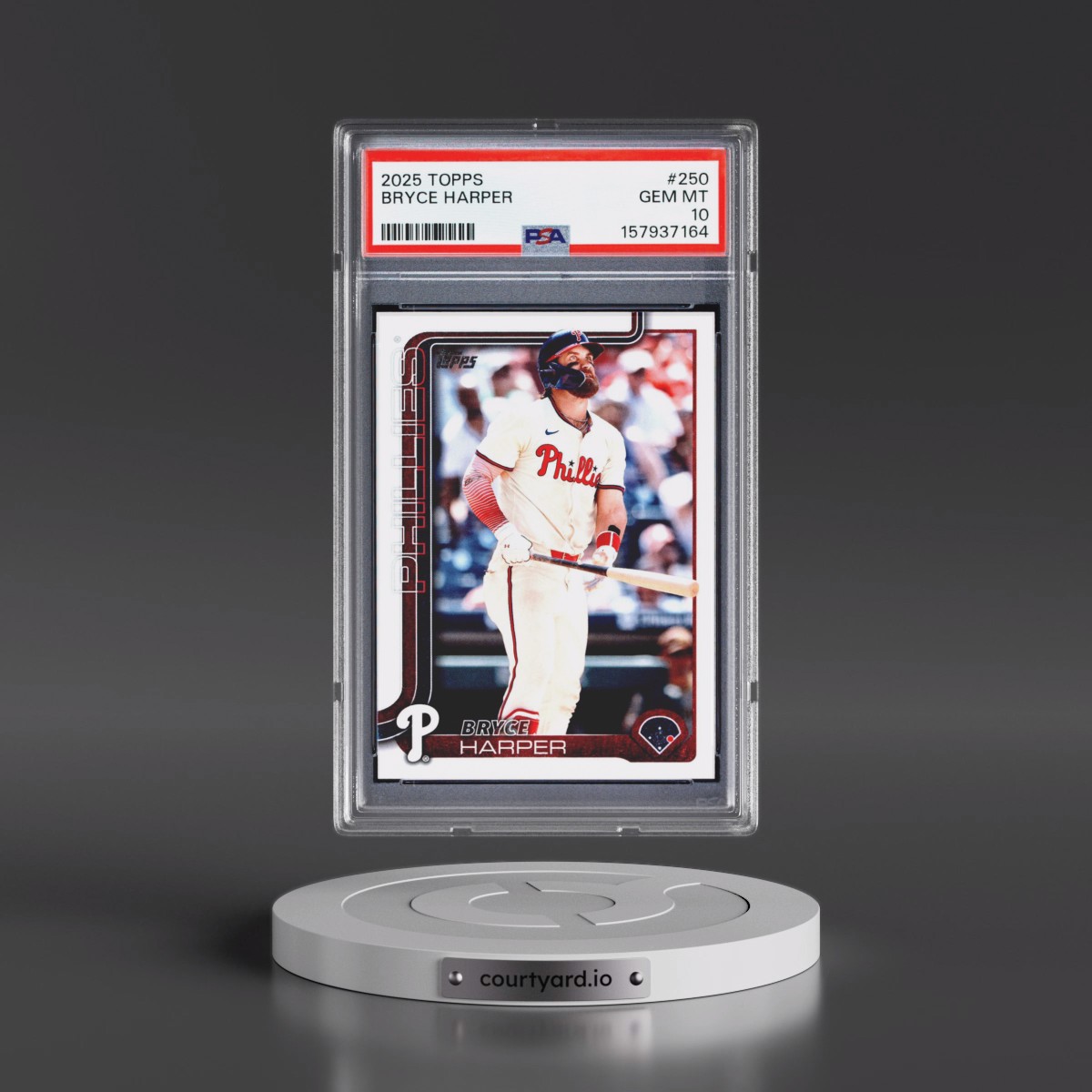 2025 Topps #250 Bryce Harper (PSA 10 GEM MINT)