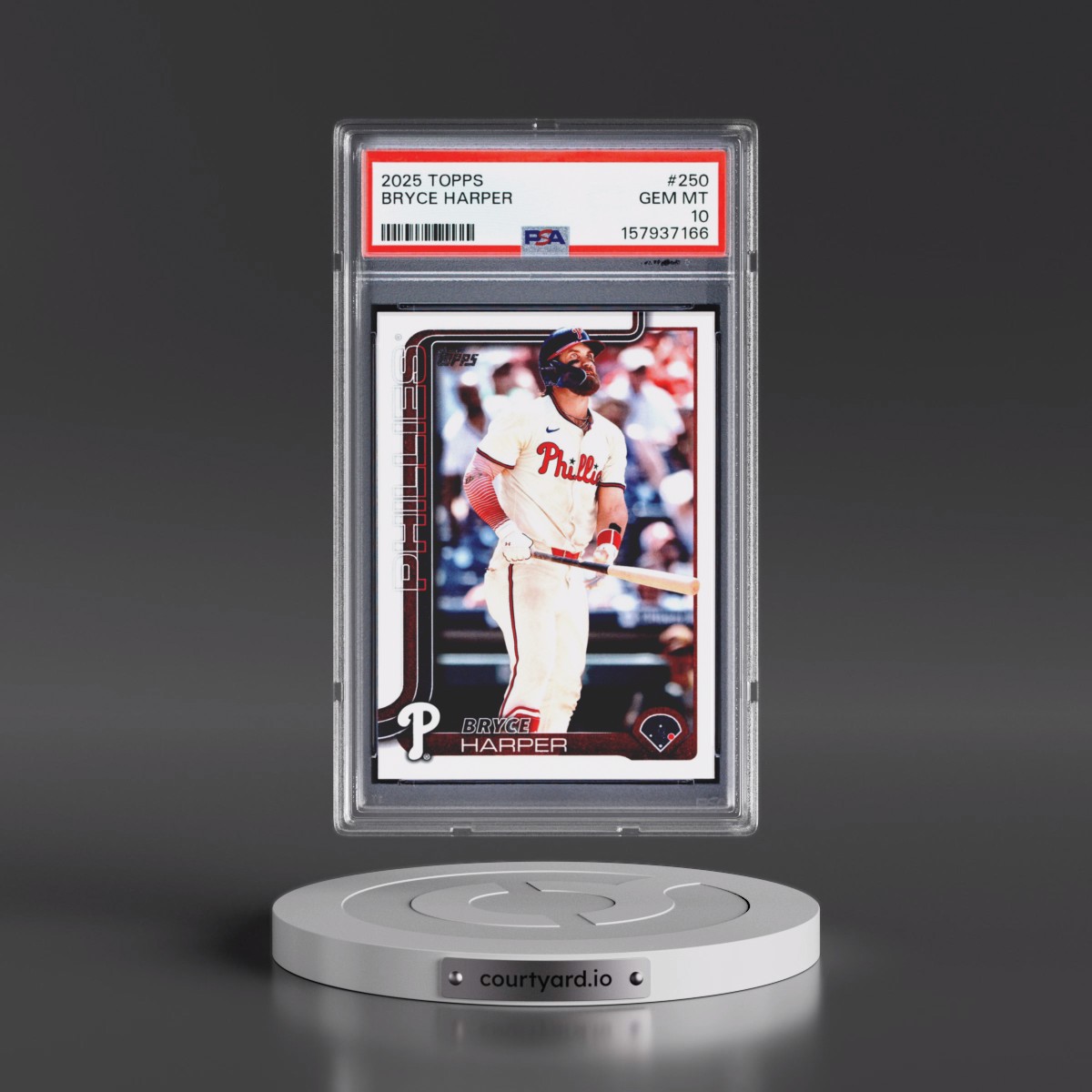 2025 Topps #250 Bryce Harper (PSA 10 GEM MINT)