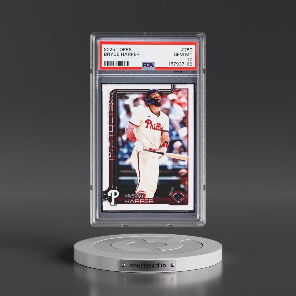 2025 Topps #250 Bryce Harper (PSA 10 GEM MINT)