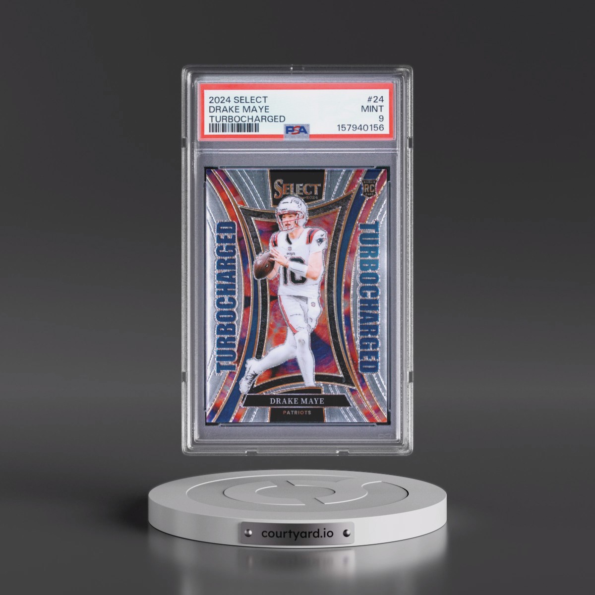 2024 Panini Select Turbocharged #24 Drake Maye (PSA 9 MINT)