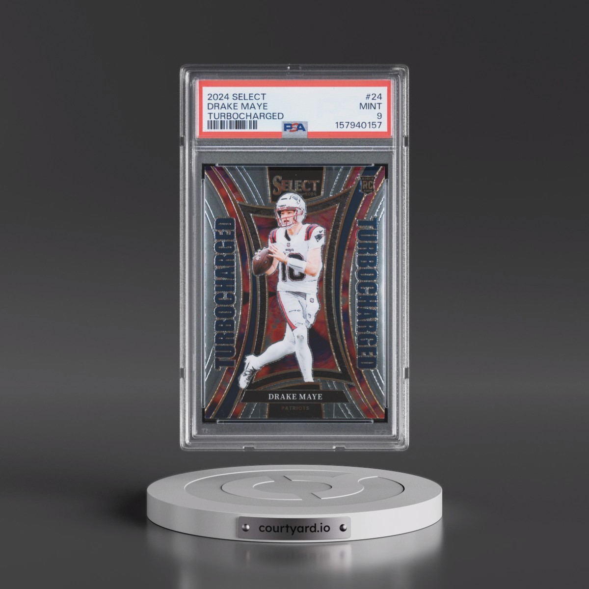 2024 Panini Select Turbocharged #24 Drake Maye (PSA 9 MINT)
