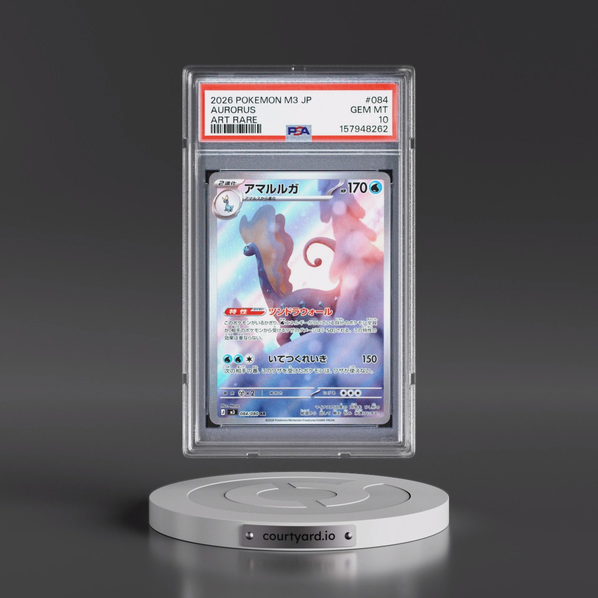 2026 Pokémon M3-Nullifying Zero #084 Aurorus - Art Rare (PSA 10 GEM MINT)