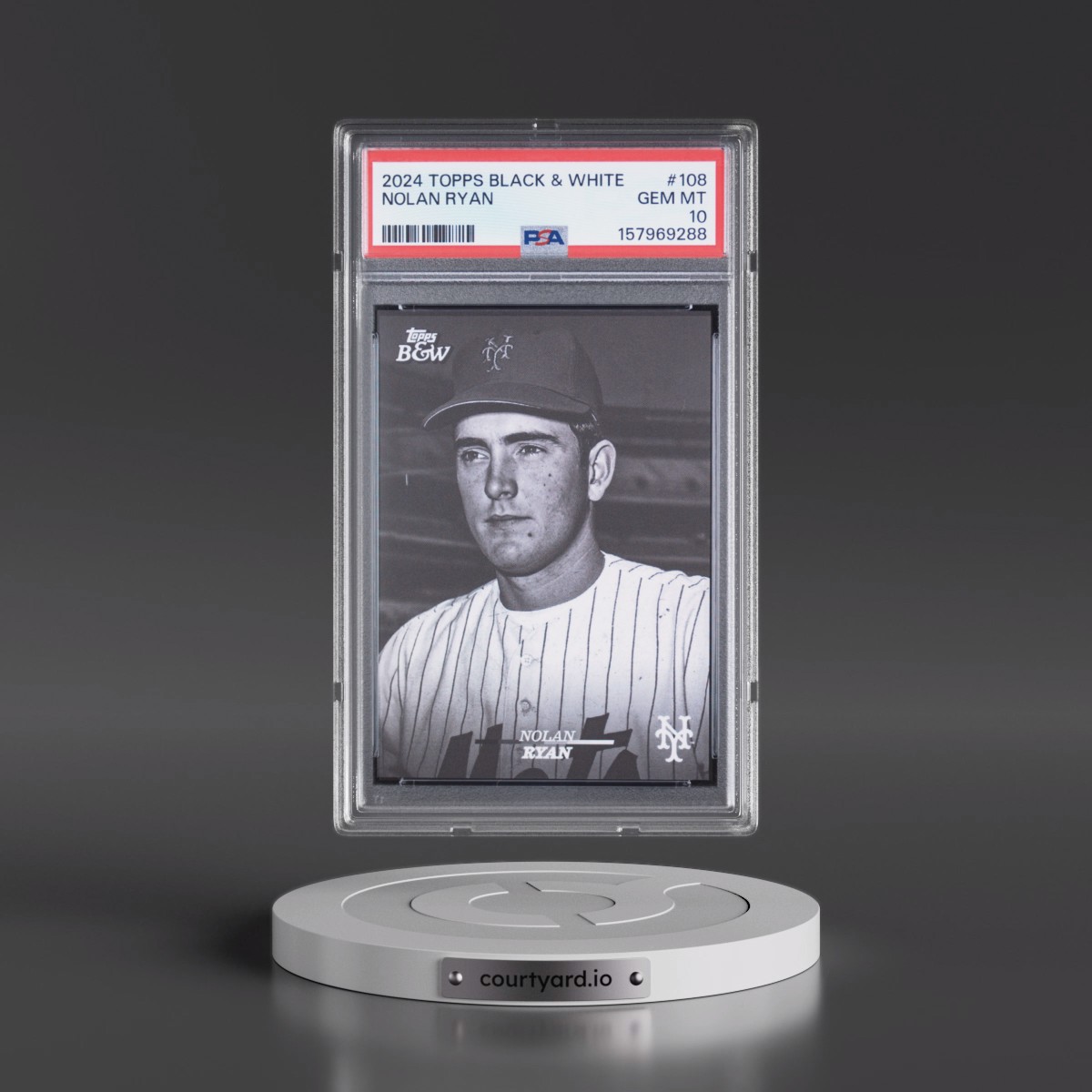 2024 Topps Black and White Nolan Ryan #108 PSA 10