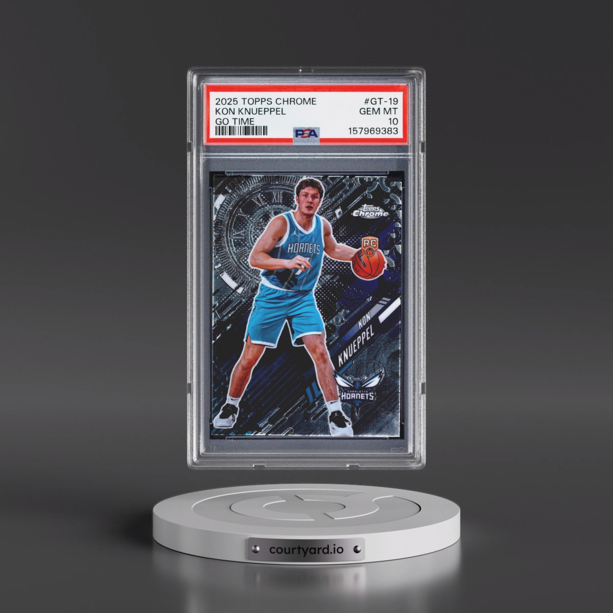 2025 Topps Chrome Go Time #GT-19 Kon Knueppel (PSA 10 GEM MINT)
