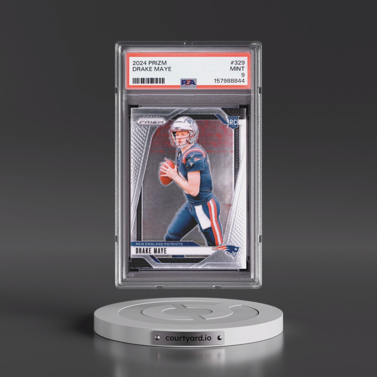 2024 Panini Prizm #329 Drake Maye (PSA 9 MINT)