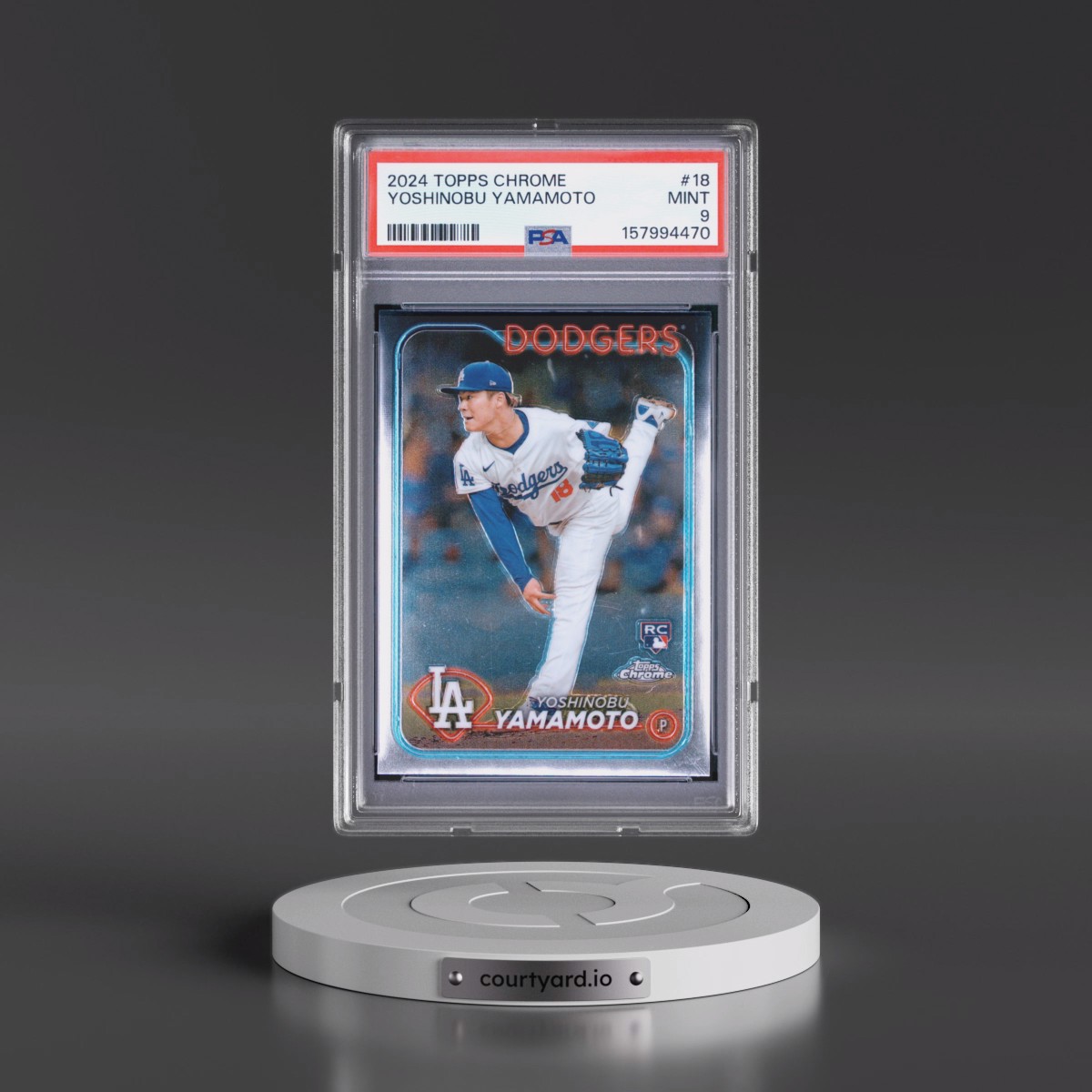 2024 Topps Chrome #18 Yoshinobu Yamamoto (PSA 9 MINT)