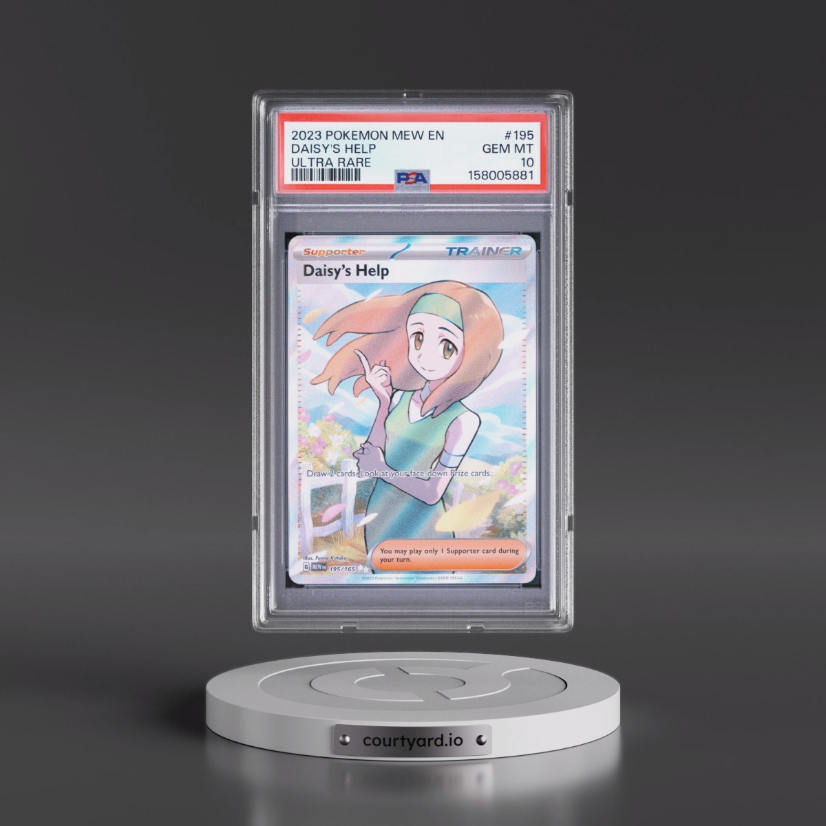 2023 Pokémon Mew EN-151 #195 Daisy's Help - Ultra Rare (PSA 10 GEM MINT)
