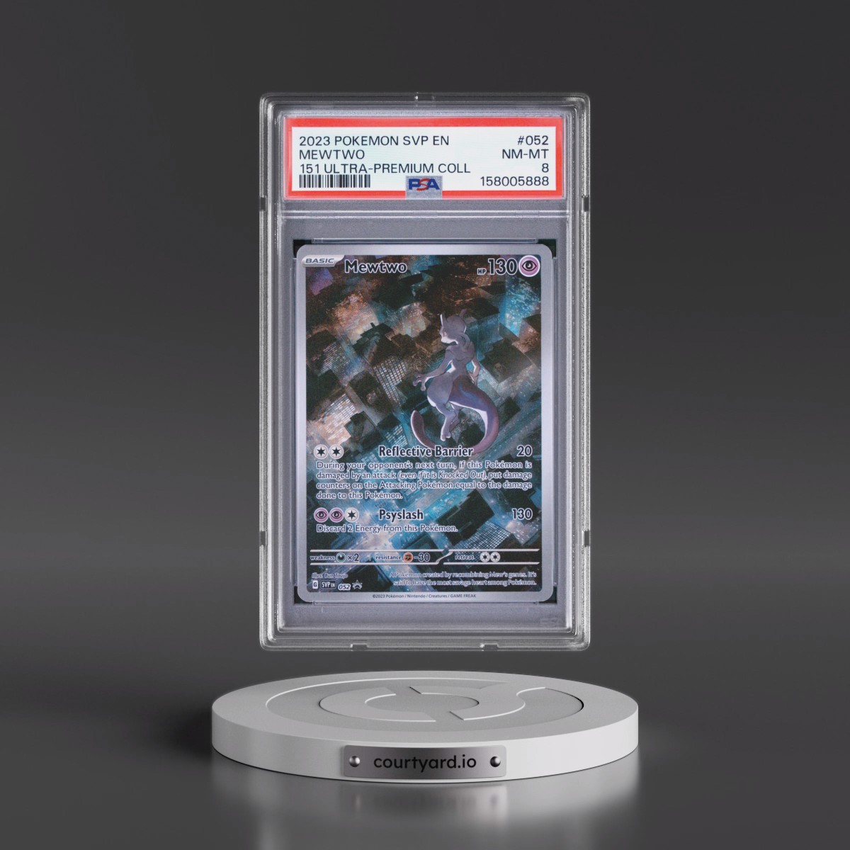 2023 Pokémon Svp EN-SV Black Star Promo #052 Mewtwo - 151 Ultra-Premium Collection (PSA 8 NM-MT)