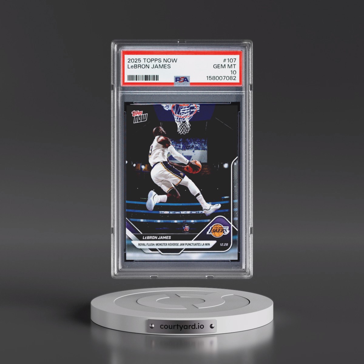 2025 Topps Now LeBron James #107 PSA 10