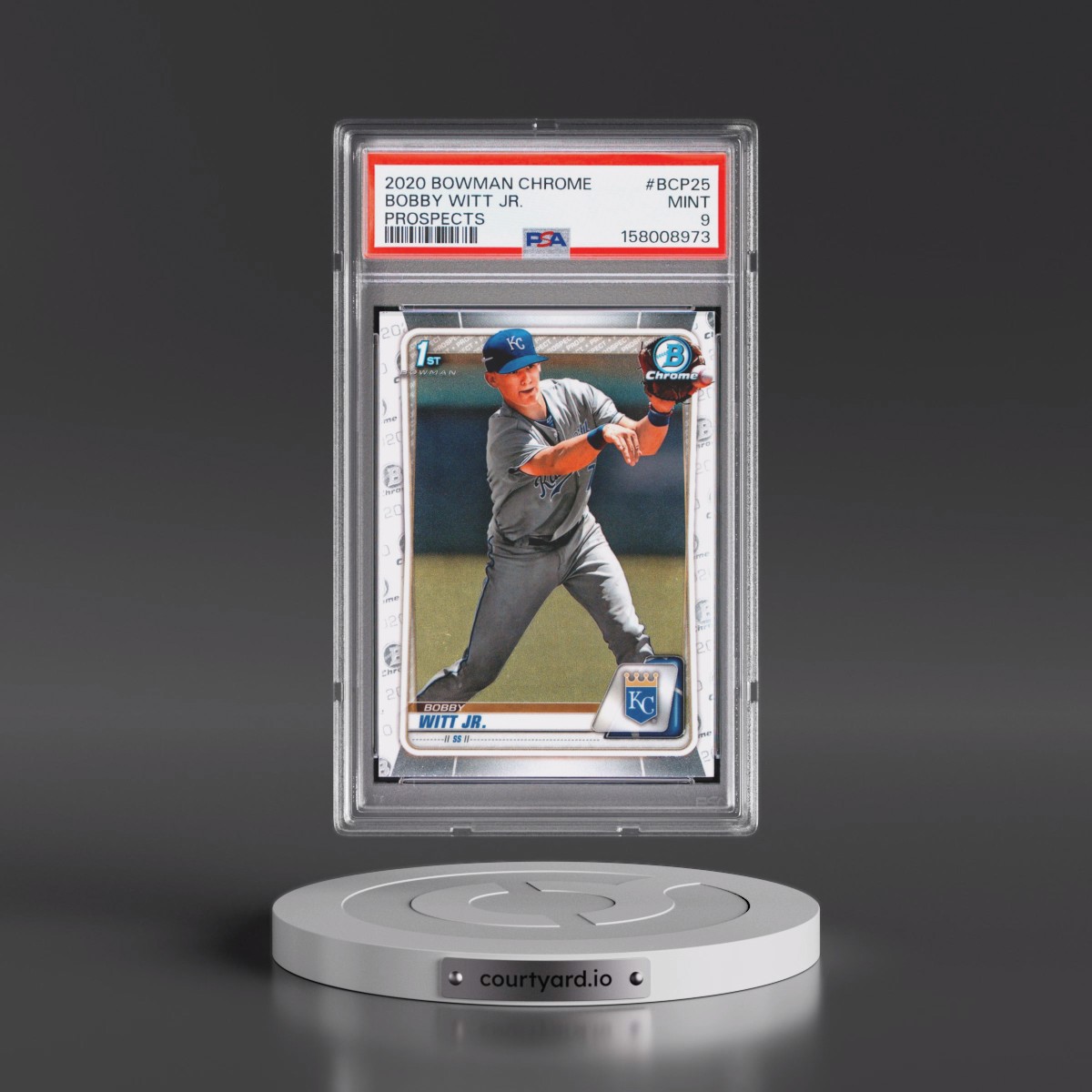 2020 Bowman Chrome Prospects #BCP25 Bobby Witt Jr. (PSA 9 MINT)