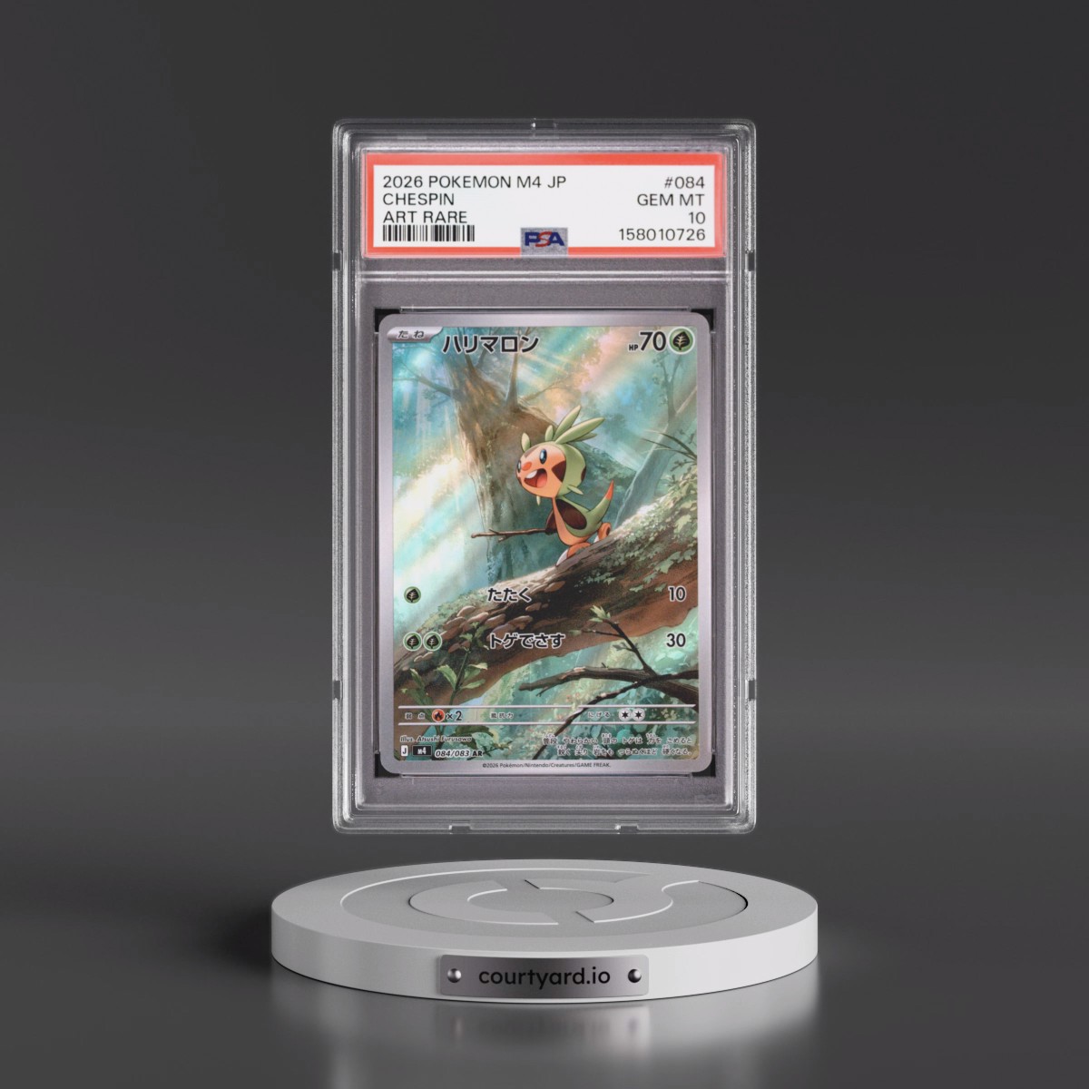 2026 Pokémon M4-Ninja Spinner #084 Chespin - Art Rare (PSA 10 GEM MINT)