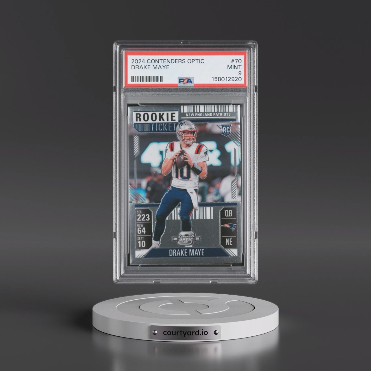 2024 Panini Contenders Optic Drake Maye #70 PSA 9