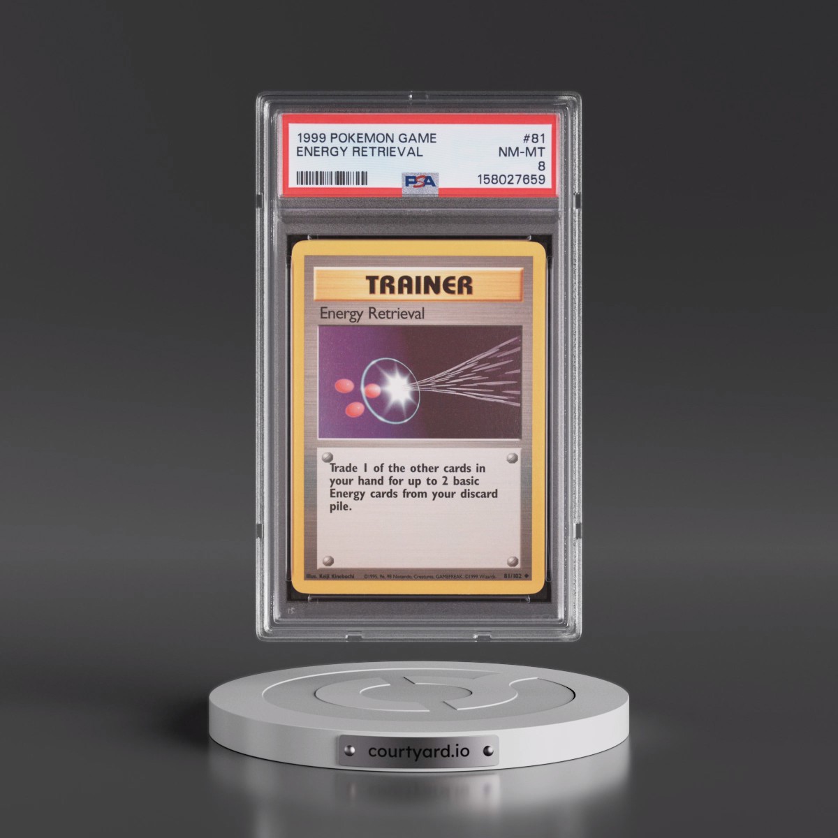 1999 Pokémon Game #81 Energy Retrieval (PSA 8 NM-MT)