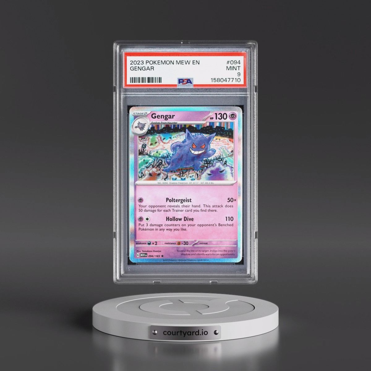 2023 Pokémon Mew EN-151 #094 Gengar (PSA 9 MINT)