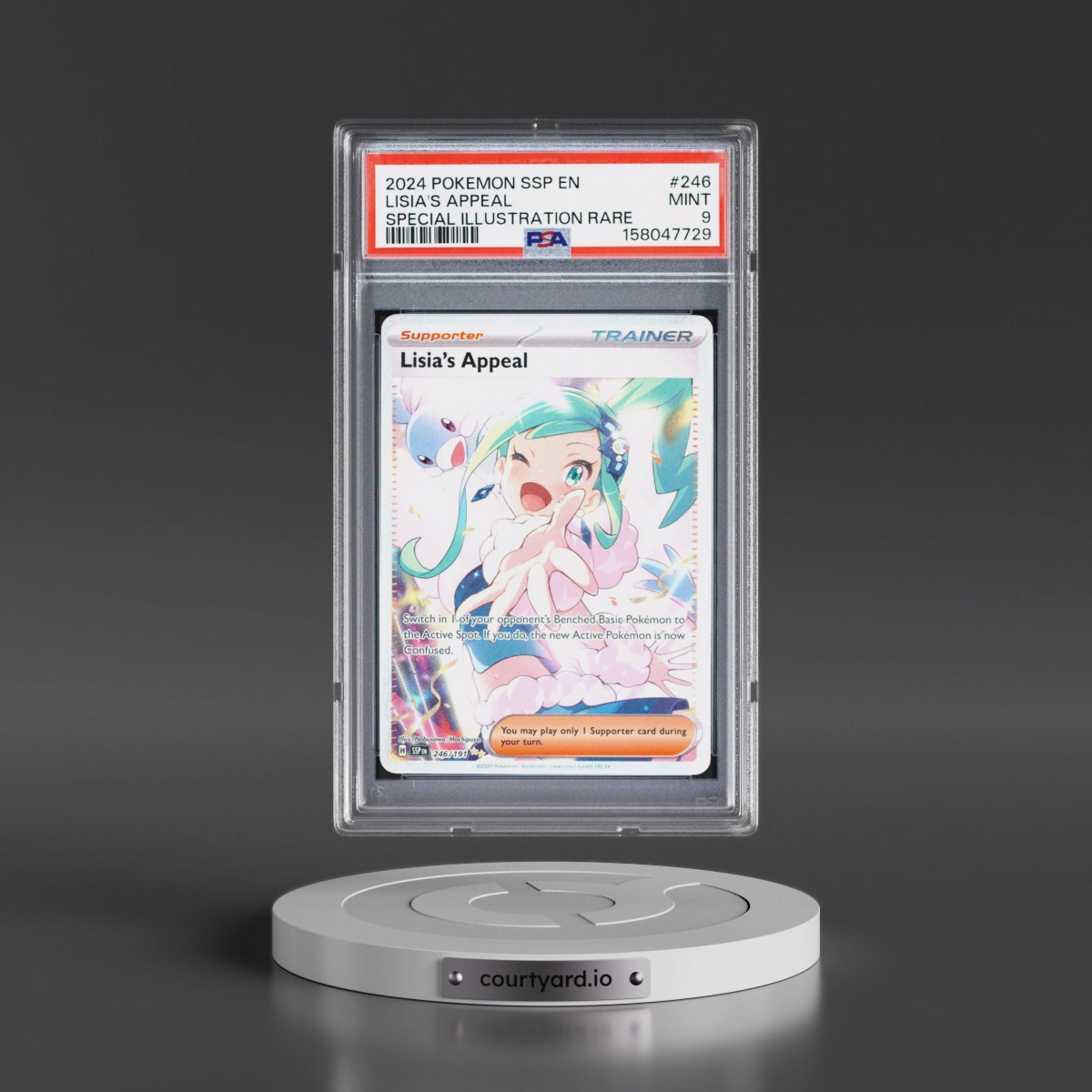 2024 Pokémon Ssp EN-Surging Sparks #246 Lisia's Appeal - Special Illustration Rare (PSA 9 MINT)