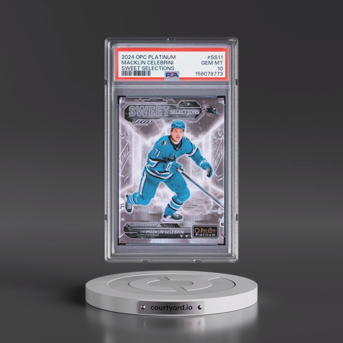 2024 Upper Deck O-Pee-Chee Platinum Sweet Selections #SS11 Macklin Celebrini (PSA 10 GEM MINT)