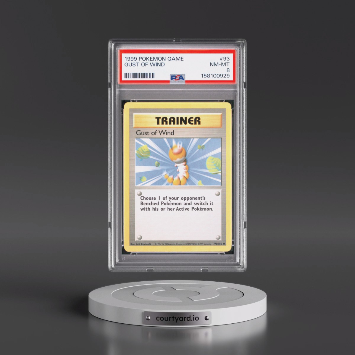 1999 Pokémon Game #93 Gust of Wind (PSA 8 NM-MT)