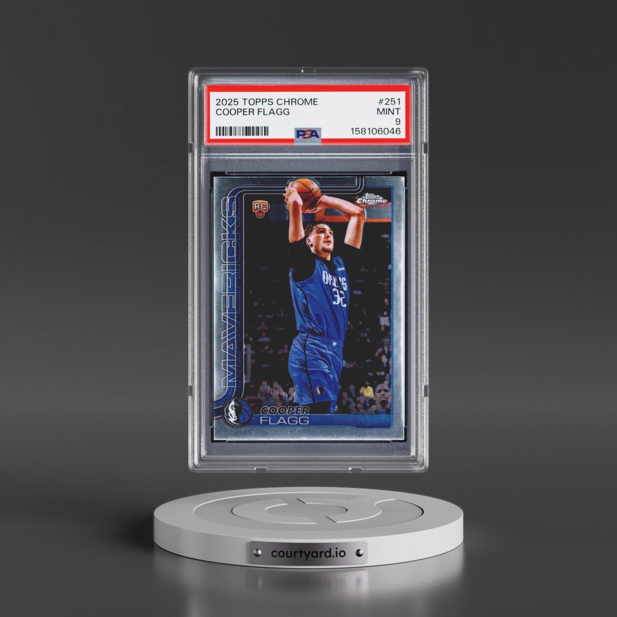 2025 Topps Chrome #251 Cooper Flagg (PSA 9 MINT)