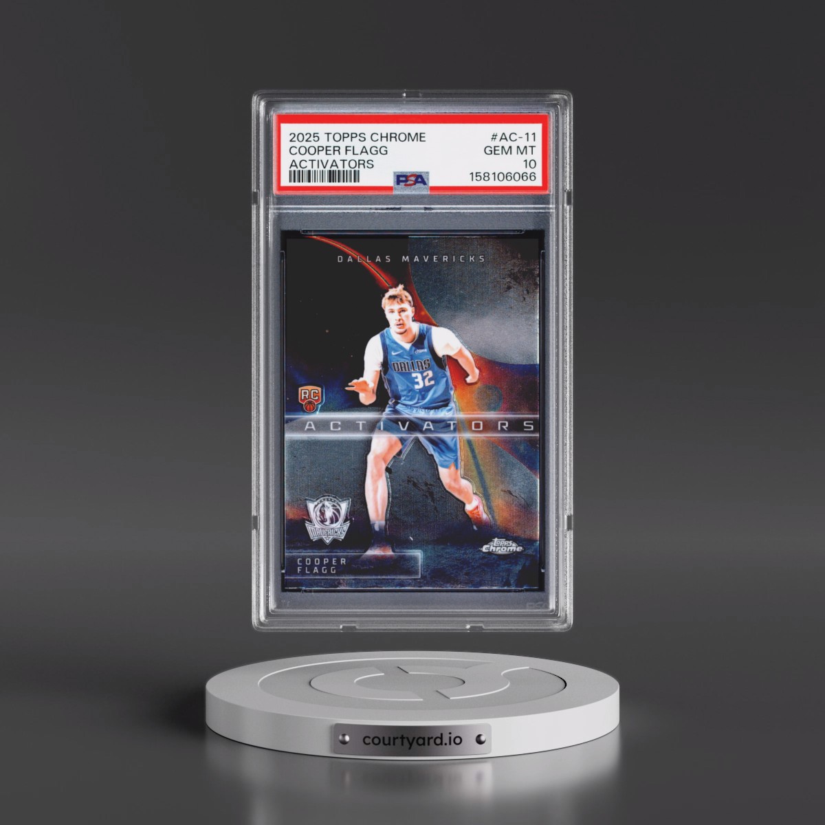 2025 Topps Chrome Activators #AC-11 Cooper Flagg (PSA 10 GEM MINT)