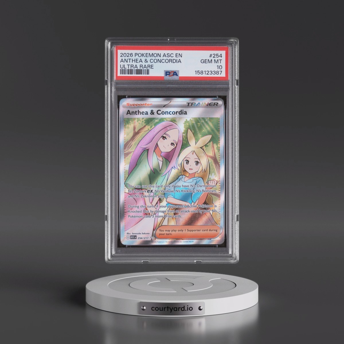 2026 Pokémon Asc EN-Ascended Heroes #254 Anthea & Concordia - Ultra Rare (PSA 10 GEM MINT)