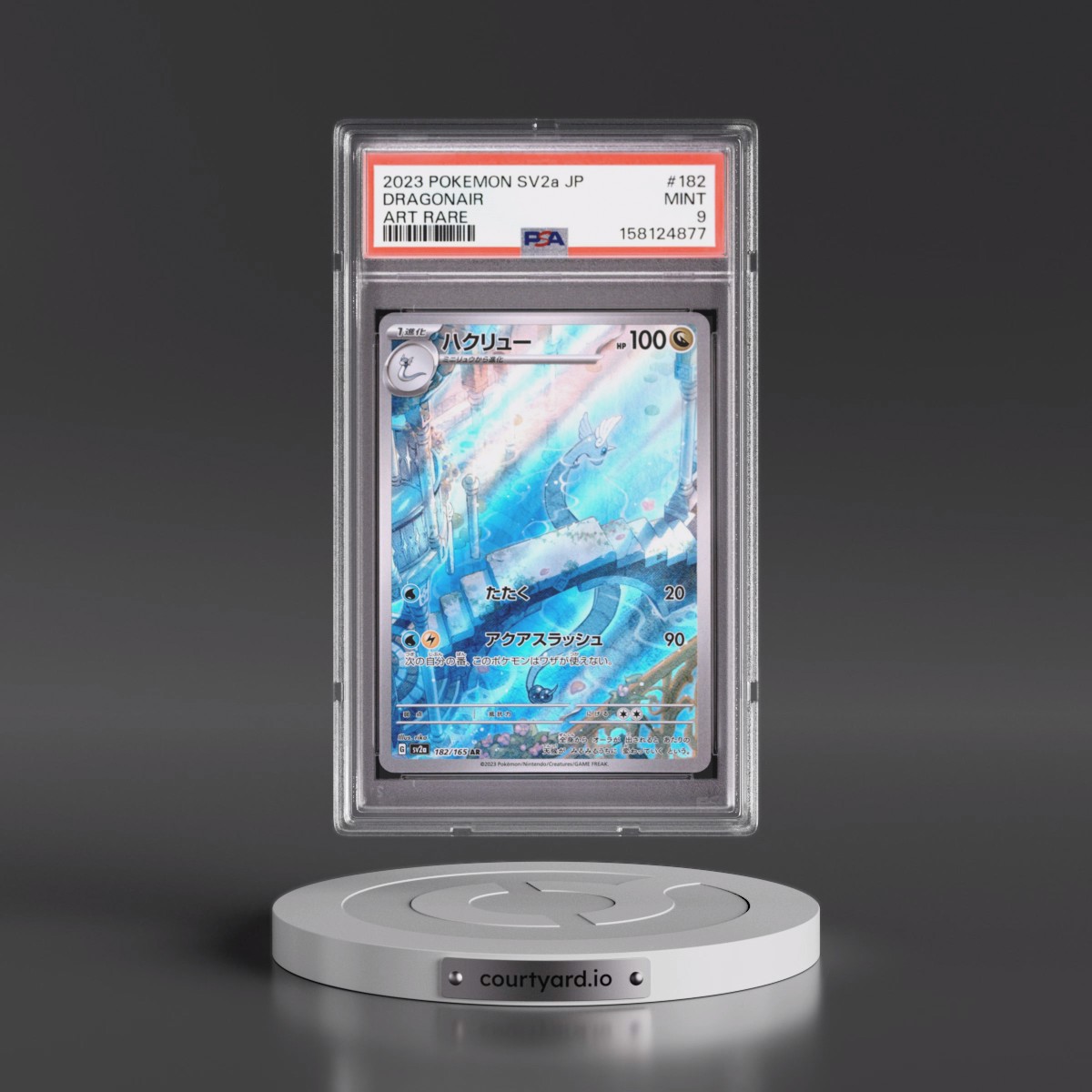 2023 Pokémon Sv2a-Pokémon Card 151 #182 Dragonair - Art Rare (PSA 9 MINT)