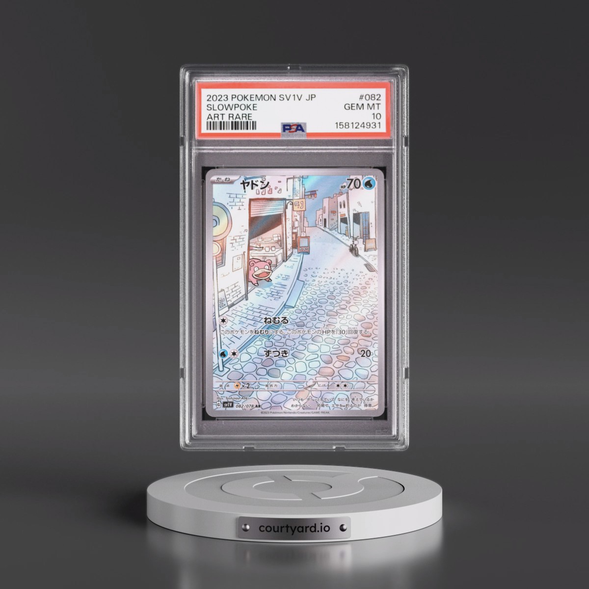 2023 Pokémon Sv1v-Violet EX #082 Slowpoke - Art Rare (PSA 10 GEM MINT)