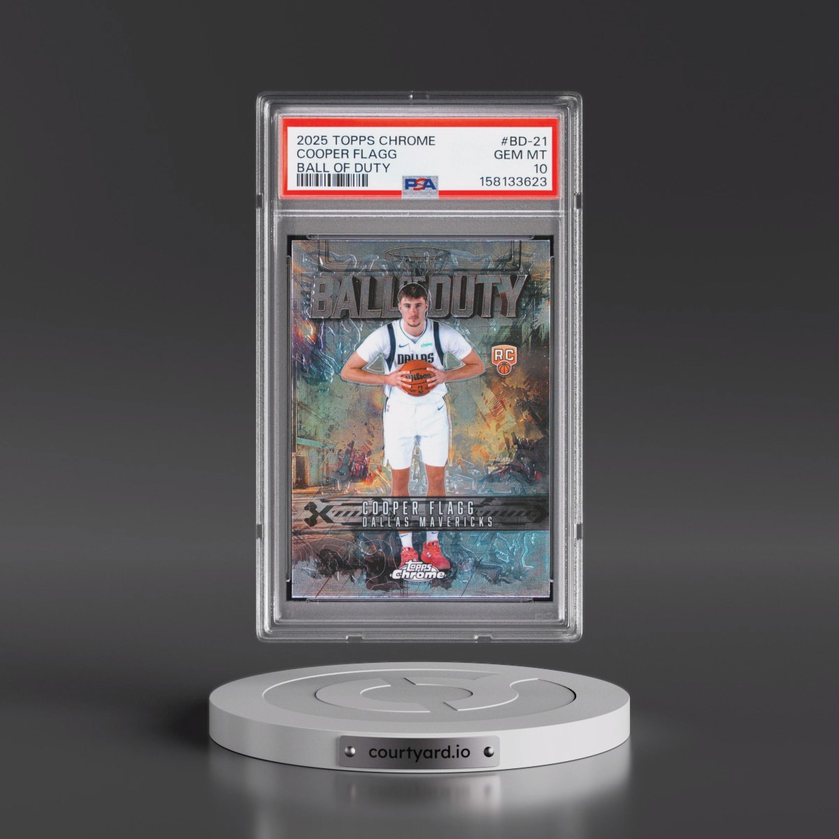 2025 Topps Chrome Ball of Duty #BD-21 Cooper Flagg (PSA 10 GEM MINT)