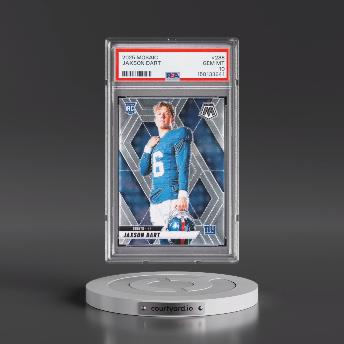 2025 Panini Mosaic #288 Jaxson Dart (PSA 10 GEM MINT)