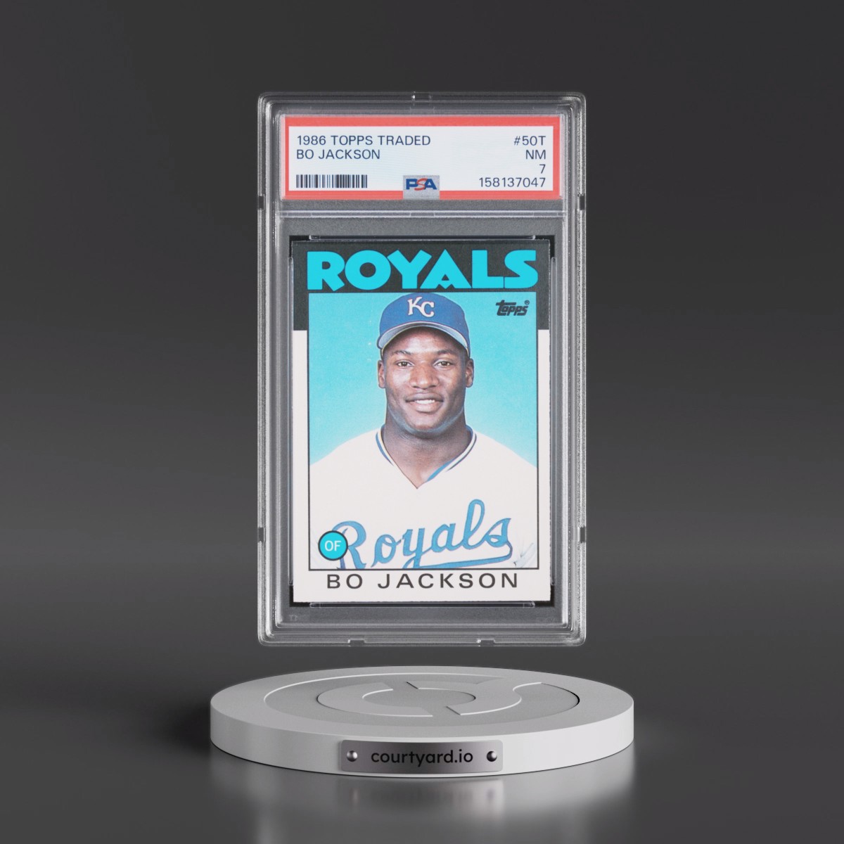 1986 Topps Traded Bo Jackson #50T PSA 7