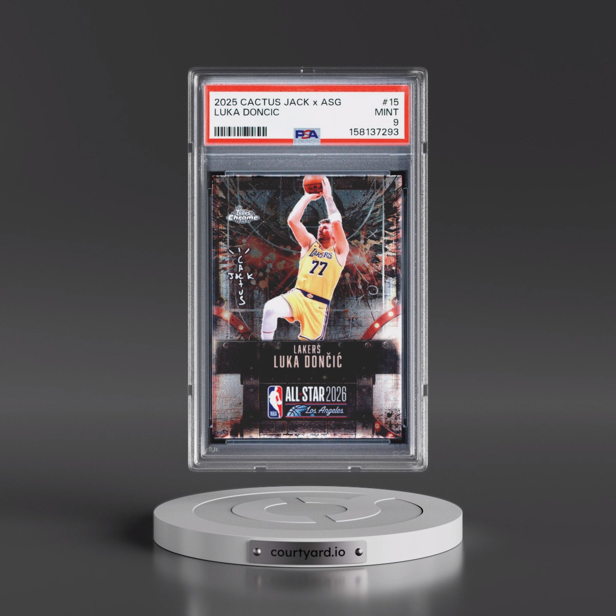 2025 Topps Chrome Cactus Jack X NBA All-Star Game #15 Luka Doncic (PSA 9 MINT)