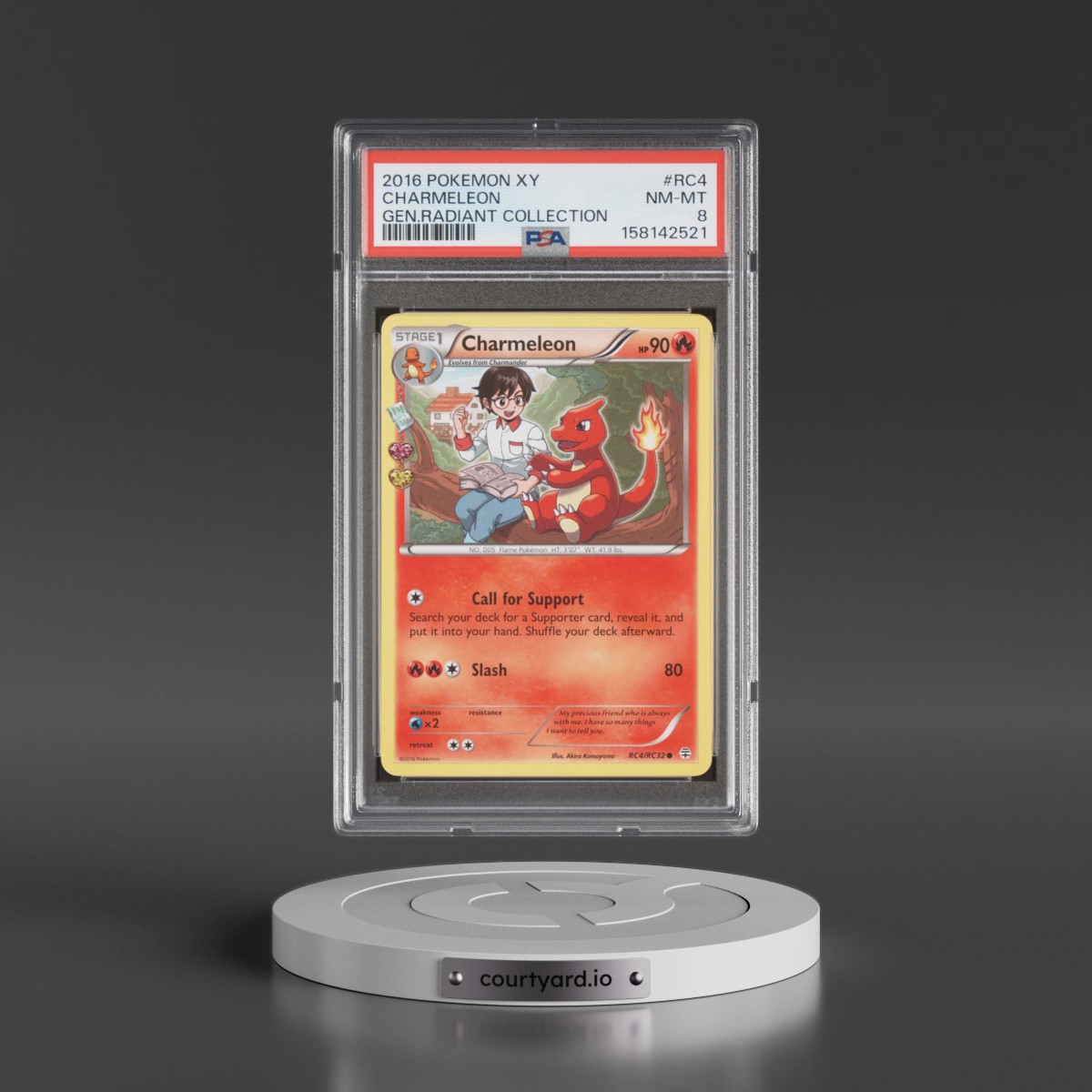 2016 Pokémon XY Generations Radiant Collection #RC4 Charmeleon (PSA 8 NM-MT)