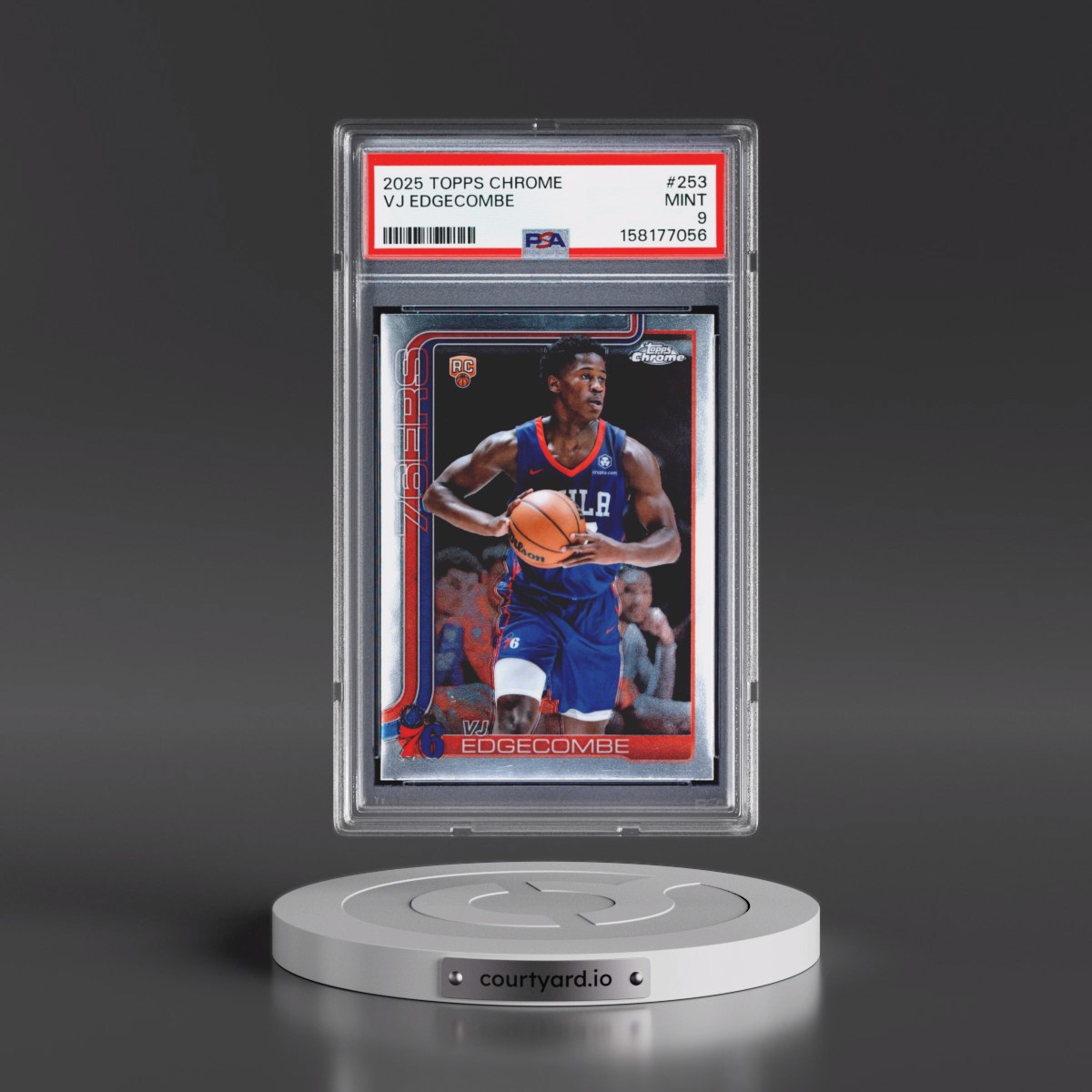 2025 Topps Chrome #253 VJ Edgecombe (PSA 9 MINT)