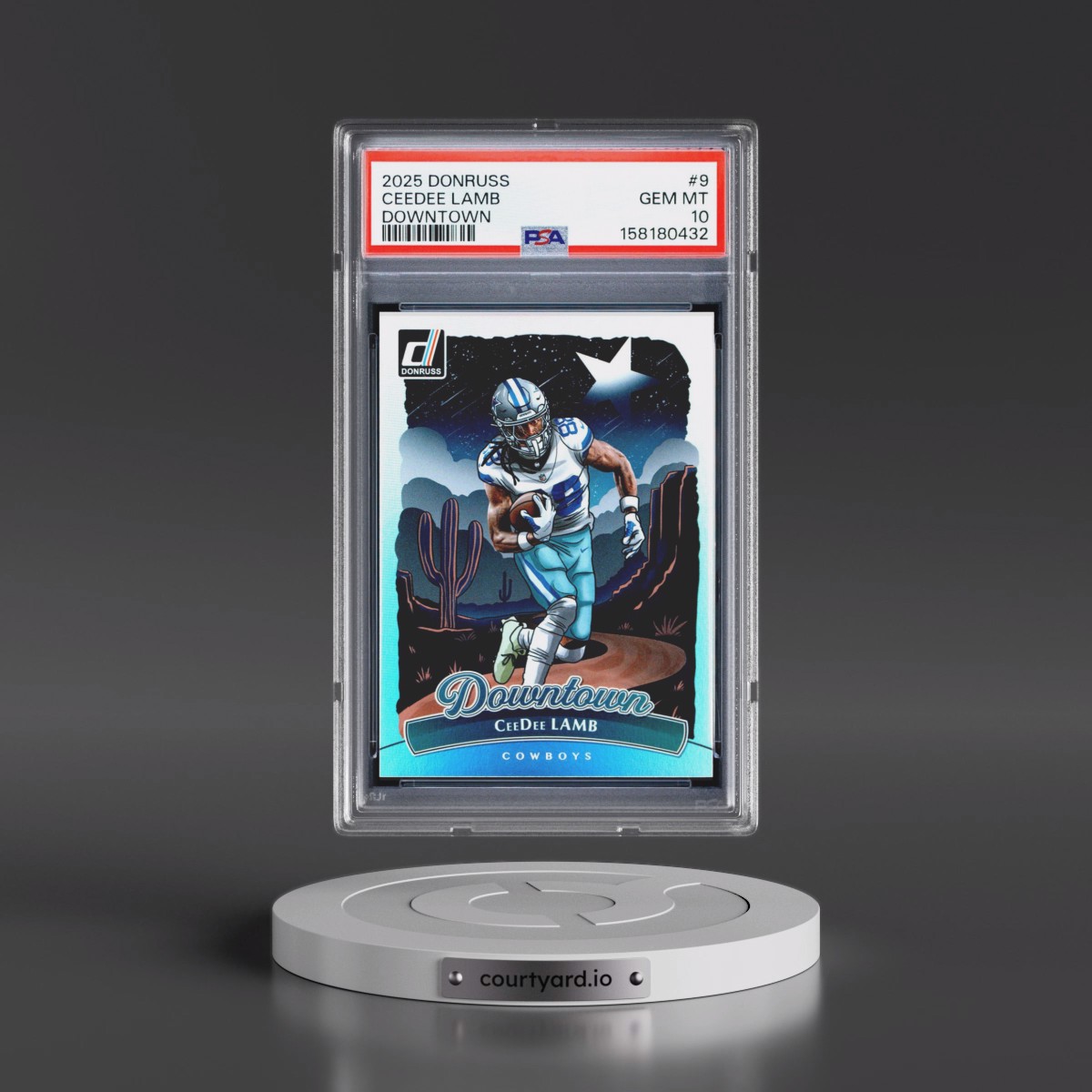 2025 Panini Donruss Downtown #9 Ceedee Lamb (PSA 10 GEM MINT)