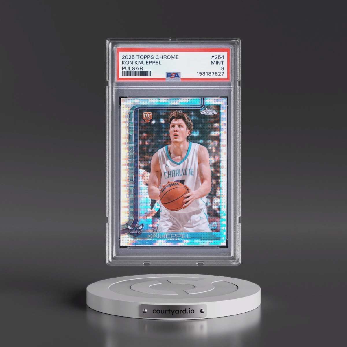2025 Topps Chrome #254 Kon Knueppel - Pulsar (PSA 9 MINT)
