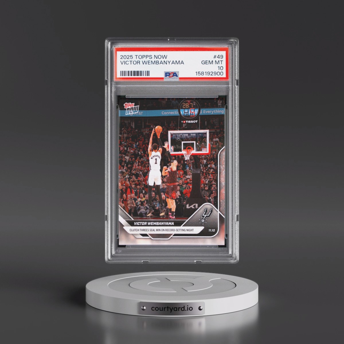 2025 Topps Now Victor Wembanyama #49 PSA 10