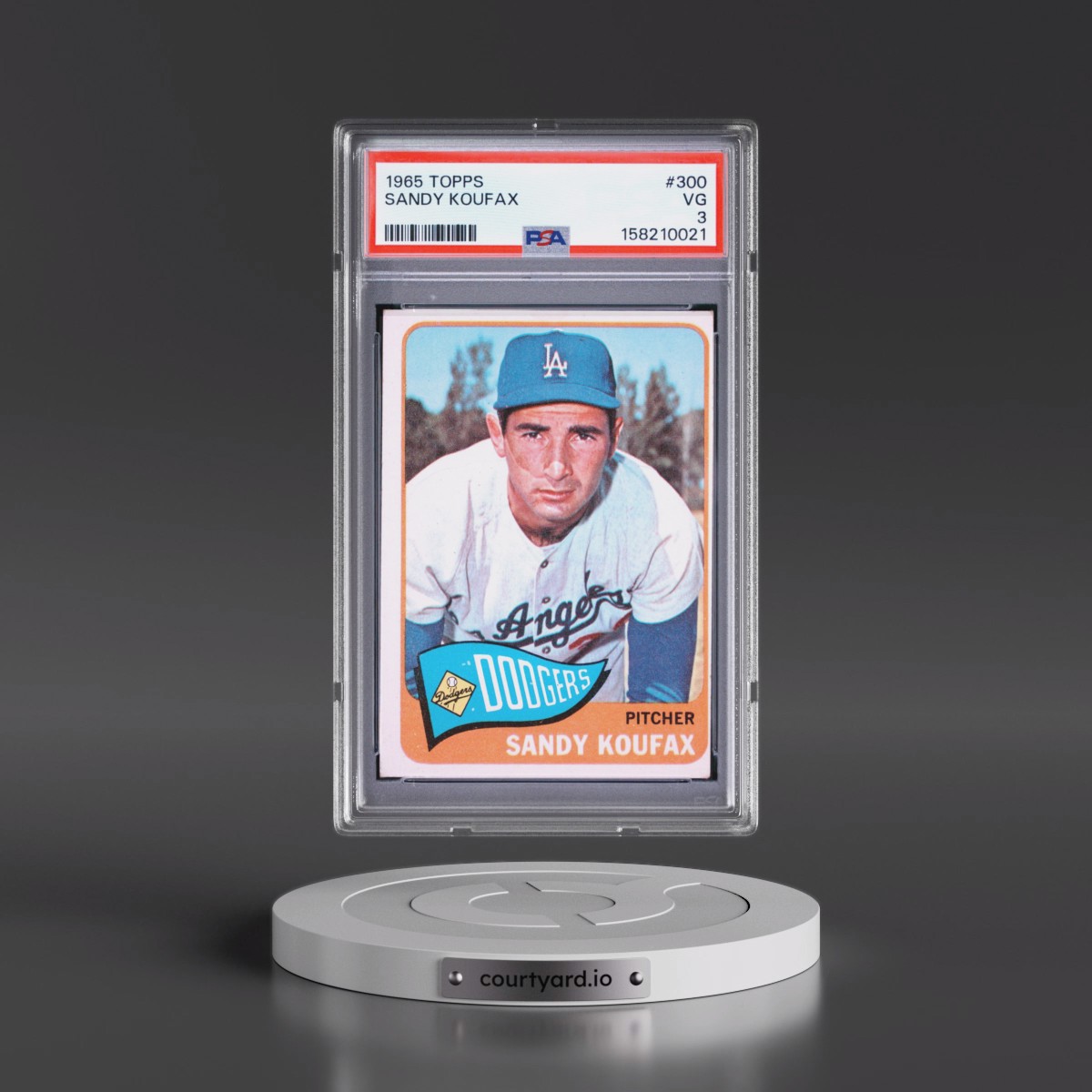 1965 Topps #300 Sandy Koufax (PSA 3 VG)