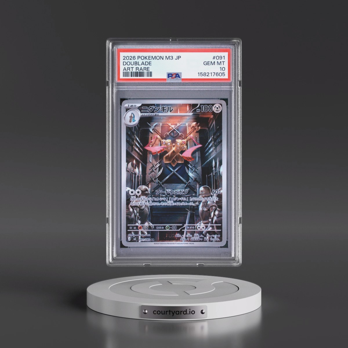2026 Pokémon M3-Nullifying Zero #091 Doublade - Art Rare (PSA 10 GEM MINT)