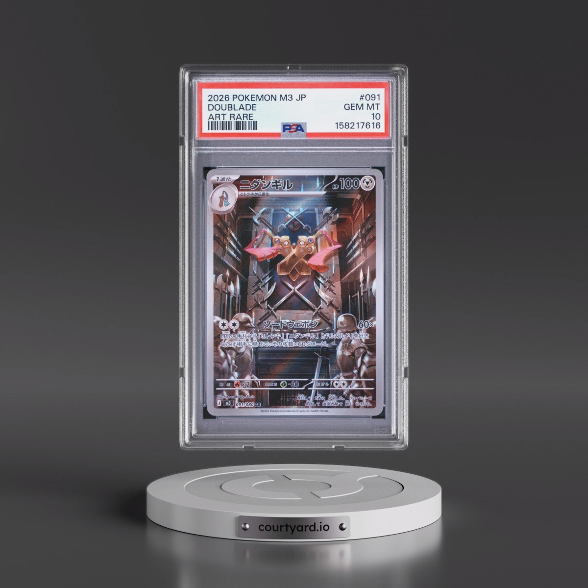 2026 Pokémon M3-Nullifying Zero #091 Doublade - Art Rare (PSA 10 GEM MINT)